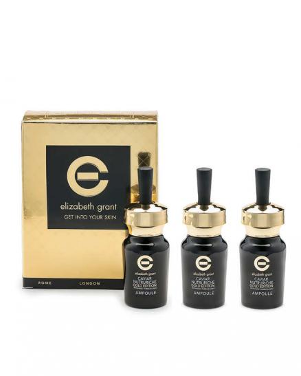 Сыворотка-концентрат с золотом и экстрактом икры 3 шт. 17 мл Elizabeth Grant Caviar Nutruriche Gold Edition